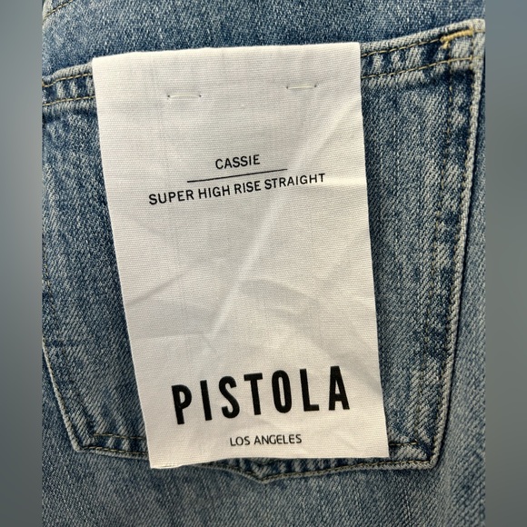 Pistola Cassie Super High Rise Straight Jeans NEW WITH TAGS Size 27 - Picture 3 of 5